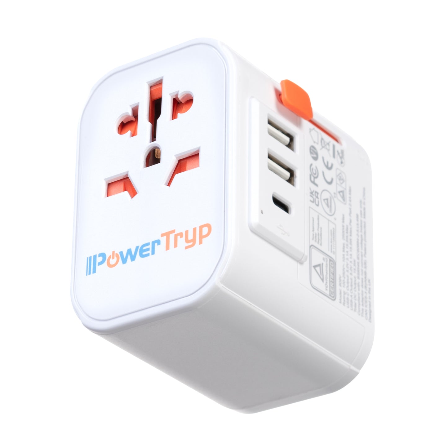 International All In One Travel Plug Adaptor with USB C & USB A Charging Ports